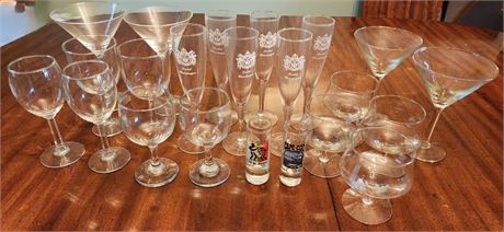 Cocktail Glasses Lot