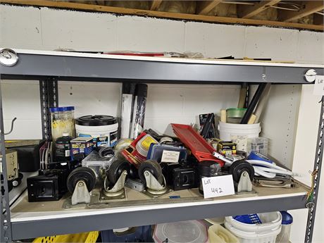 Shelf Cleanout: Large Castors / Fasteners / Hardware Supplies & More