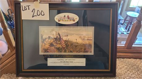 Signed Dale Gallon 2013 Gettysburg 150th Anniversary Art Print