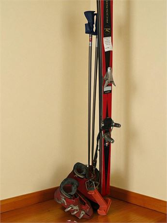 Vintage Red Rossignol Concorde Skis & More