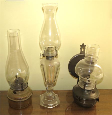 3 Oil Lamps