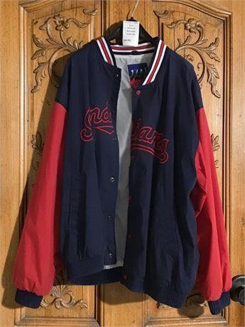 Fan Gear Cleveland Indians Button Front Wind Breaker Jacket (No Hood) Size XXL