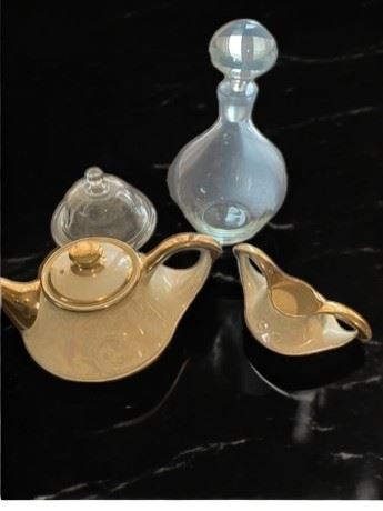 Pearl 22K Gold Teapot & More