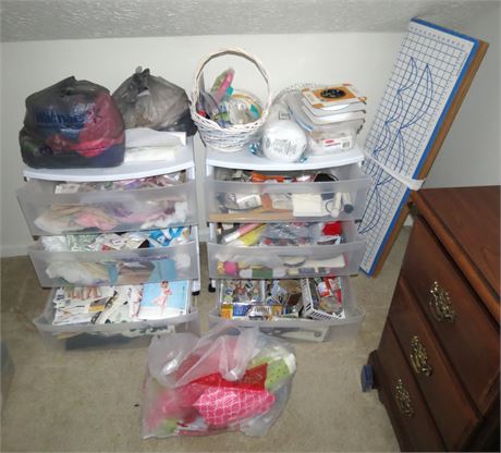 Large Lot Of Sewing Supplies & Crafts