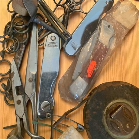 Vintage Knives, Scissors & More