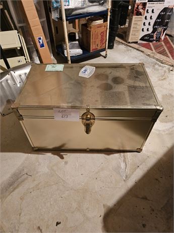 Metal Chest with Board Games & More