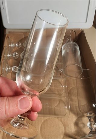 Bohemia Crystal "Claudia"  Champagne Flute Lot