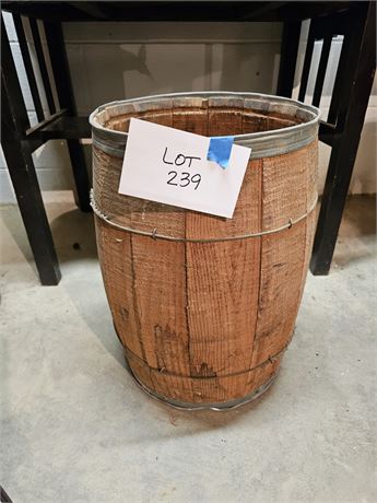 Vintage Wood Barrel