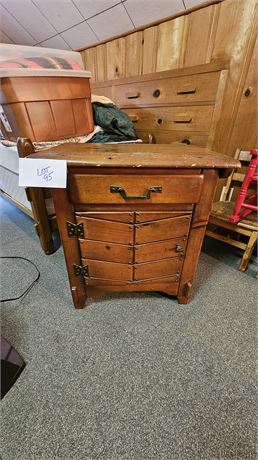 Vintage Wood Nightstand