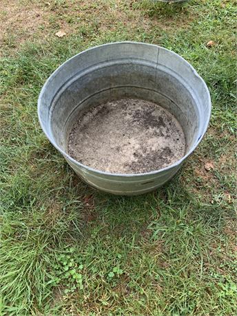 Galvanized Metal Bucket Planter Pot