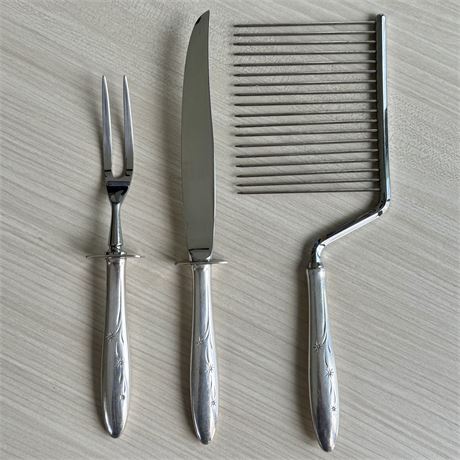 MCM Gorham STERLING/STAINLESS "Celeste" Utensils- 305.1 grams TOTAL WEIGHT