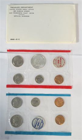 1968 US Mint Uncirculated Coin Sets