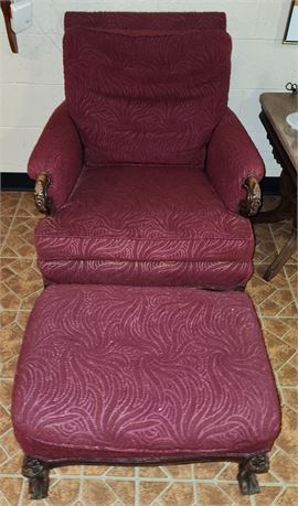 Chair W/Ottoman