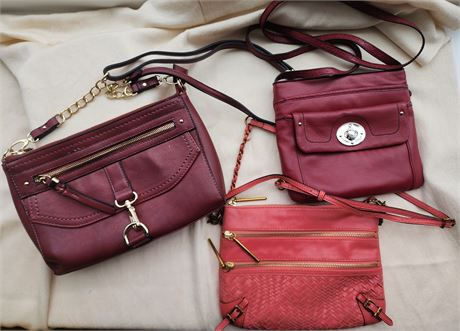 3-Crossbody Purses-Etienne Aigner, Elliott Lucca & Simply Noelle