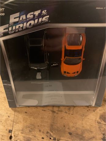 Jada Toys Fast & Furious Diecast Diorama Set, Doms Toretto 1970 Dodge Charger