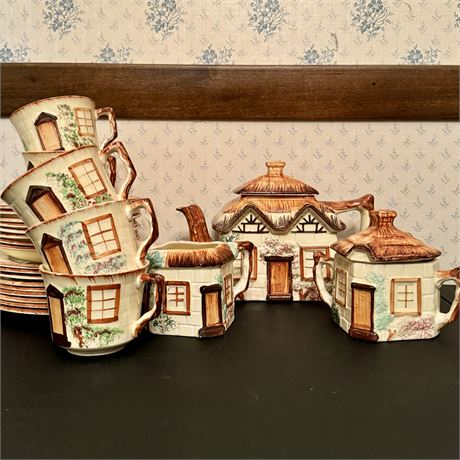 Mid Century Keele St. Pottery England Tea Set