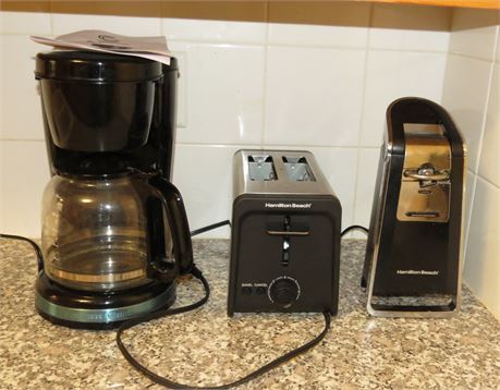 Coffee, Maker, Toaster, Can Opener