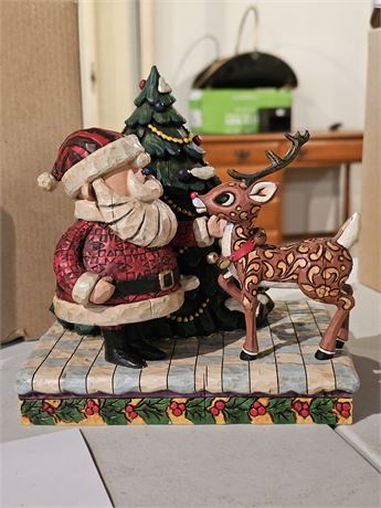 Jim Shore Rudolph Red Nose Reindeer Traditions Figurine