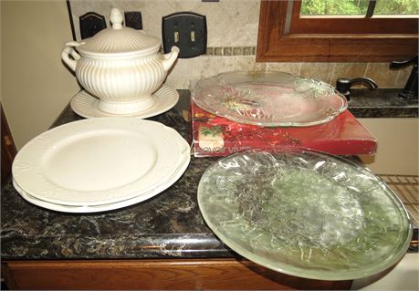 Soup Tureen, Platters