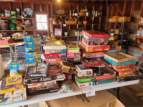 Extremely Large Puzzle Lot - Different Themes & Sizes