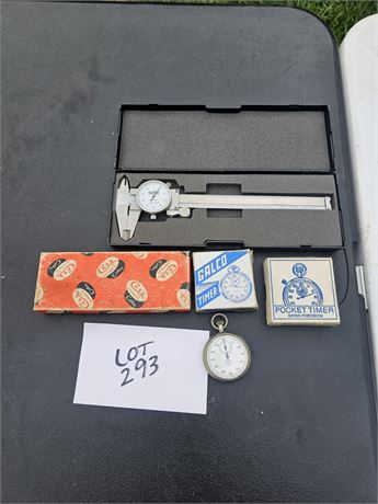 Case Knife Stone, Galco Timer, Swiss Timer, Jayquet Timer & Midway Caliper