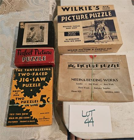 1930's Mixed Puzzles Wilkies Picture Perfect & More