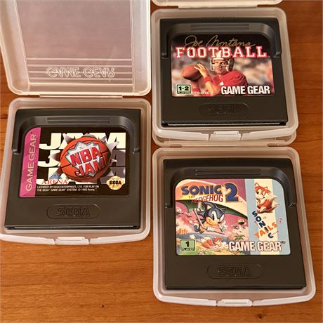 Vintage Sega Game Gear Games - Lot of 3