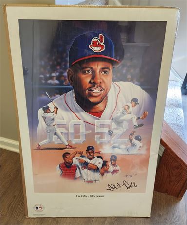 Albert Belle Signed Framed Poster