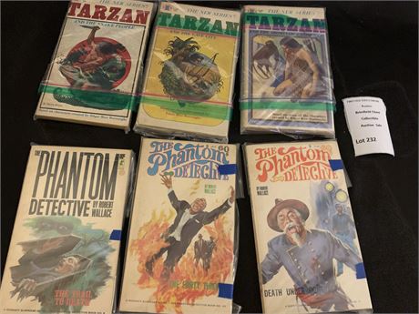 The Phantom Detective & Tarzan Book Lot