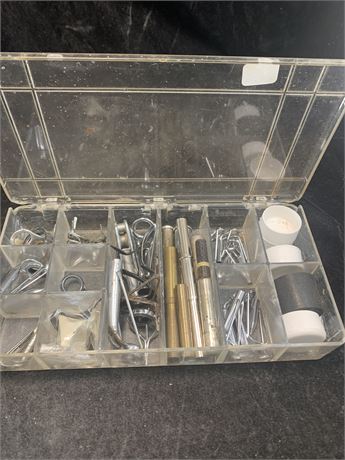 Tackle Box Full Of Large Rod Tips & Parts