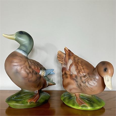 Vintage Ceramic Duck Pair