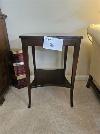Vintage Dark Mahogany Wood End Table