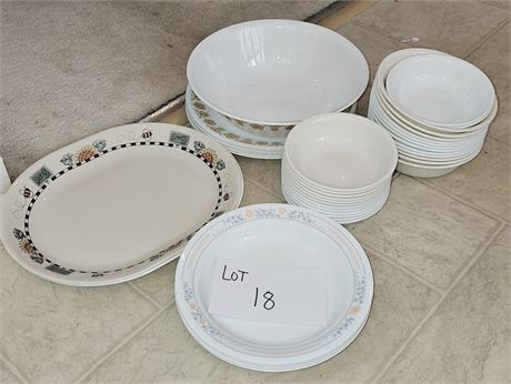 Correlle Plates, Bowls & More