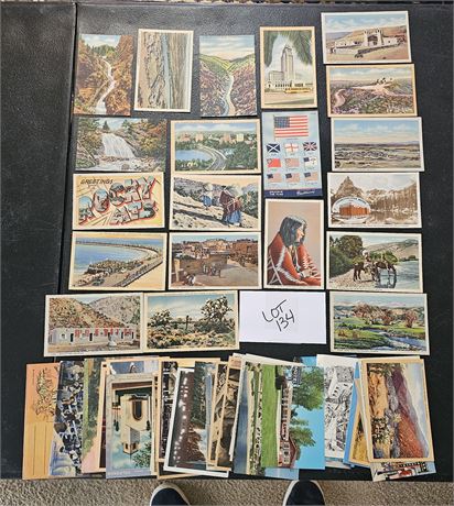 Vintage Postcards 1950's Era- 60's Mixed Travel