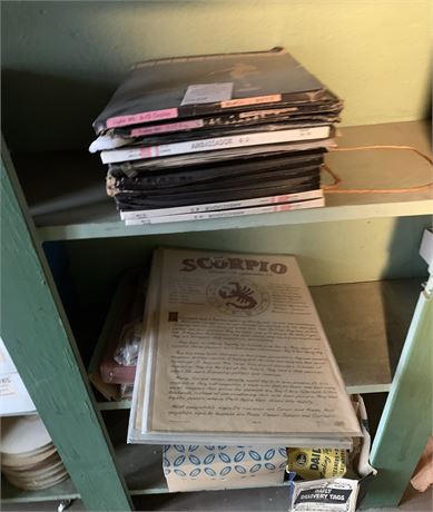 Vintage Ambassador 40 Carbon Paper Packets, Scorpio Zodiac Sign Profile Print