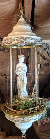 Vintage Greek Goddess Oil Rain Lamp