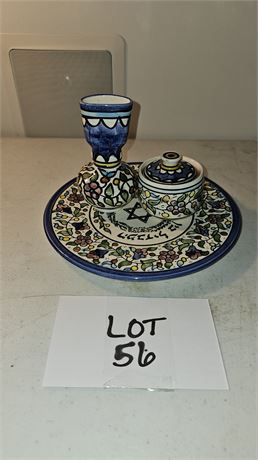 Don Drumm Studios Ceramic Havdallah Set