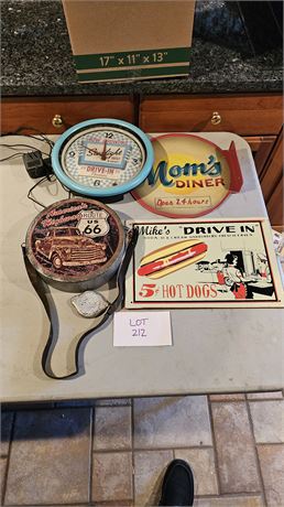 Reproduction Mixed Metal Signs - Sizes & Theme Vary