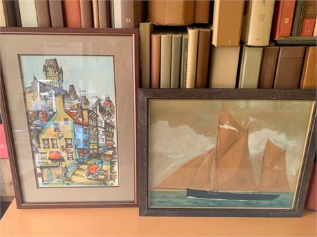 Normill Trade Mark Label England Schooner Sailing Ship Wall Art