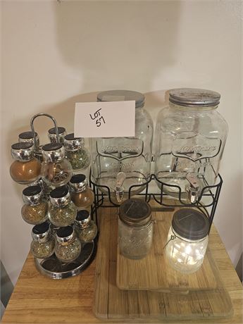 Yorkshire Lemon & Lime Drink Dispenser, Mason Fairy Lights, Spice Rack and More