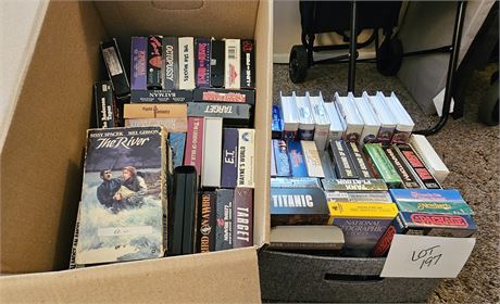 Large Lot Of Mixed VHS Tapes