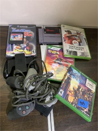 Video Game Lot Sega Game Gear Nintendo XBOX PlayStation