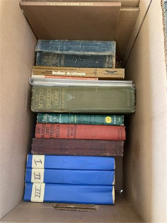 Vintage Books - Myths of Greece and Rome, North American Indian Artifacts & More