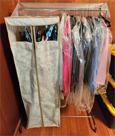 Clothing Rack with Women's Clothing