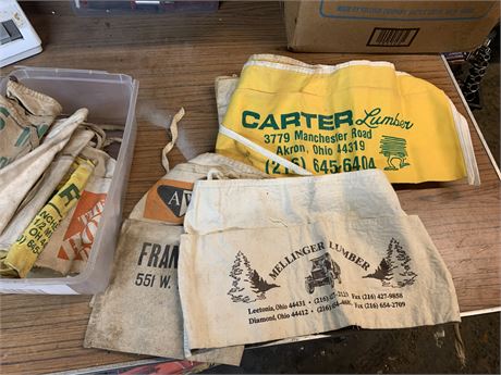 Vintage Advertising Shop Aprons - Carter Lumber, Mellinger Lumber, Home Depot
