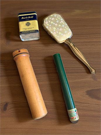 Kaleidoscope, Vanity Brush, Advertising Tin Lot