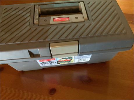 Rubbermaid Toolbox With Misc Tools