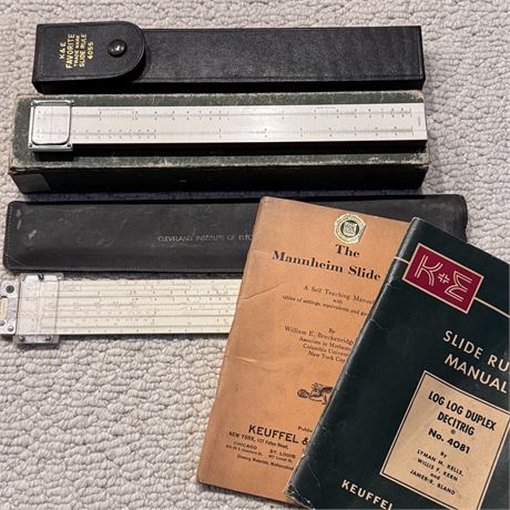 Slide Rules and Manuals Mixed Lot