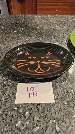 Fiesta Black Cat Luncheon Plate