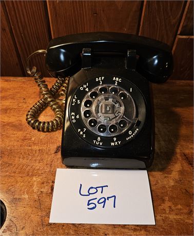 Vintage Black Rotary Phone